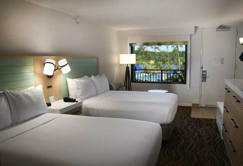 带2个双人床的标准工作室, Wyndham Garden Lake Buena Vista Disney Springs® Resort Area
