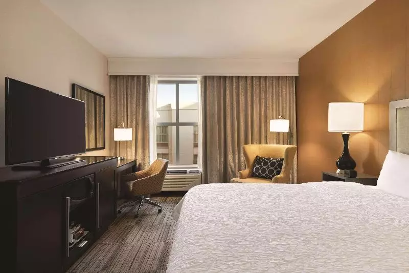キングサイズベッドのスタンダードルーム, Hampton Inn & Suites Roanokedowntown