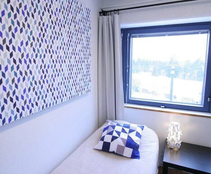 스탠다드 싱글 룸 공동욕실, Forenom Hostel Espoo Kivenlahti