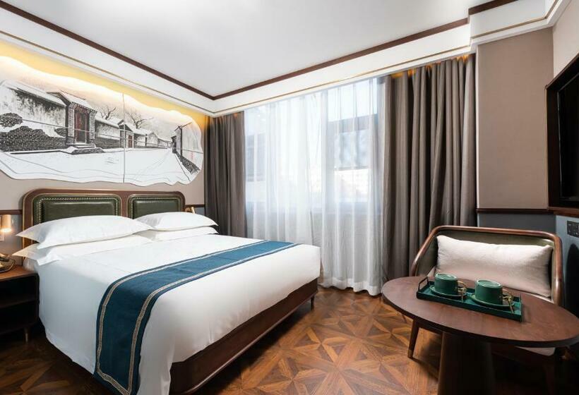 اتاق استاندارد با تخت بزرگ, Time Traveller Boutique Hotel   Near Beijing National Stadium , Olympic Forest Park , National Conve