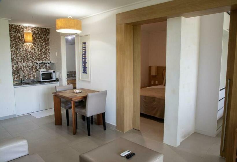 침실 2개 아파트, Beach Class Muro Alto Condomínio Resort By New Time