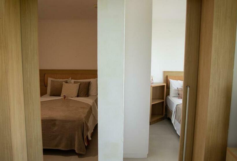 침실 2개 아파트, Beach Class Muro Alto Condomínio Resort By New Time