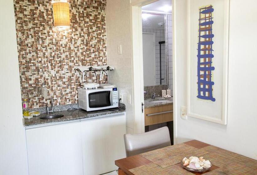 침실 1개 아파트, Beach Class Muro Alto Condomínio Resort By New Time