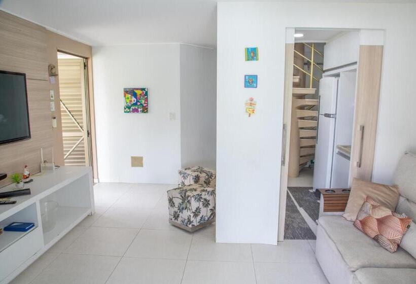 침실 1개 수피리어 아파트, Beach Class Muro Alto Condomínio Resort By New Time