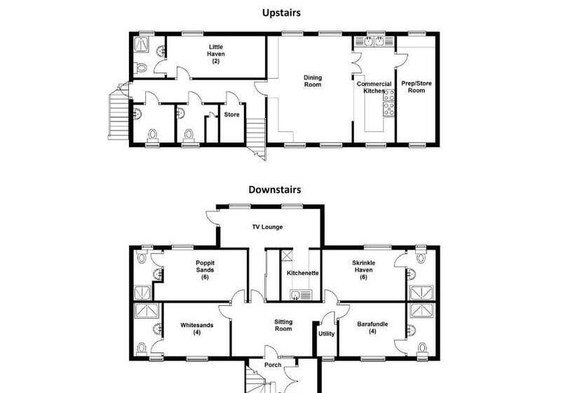 בית, חדר שינה 1, Newgale Lodge