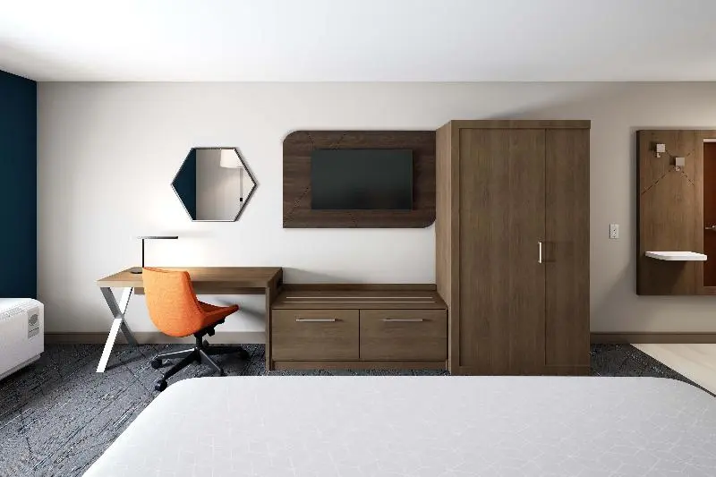 身障者適用キングサイズベッドルーム, Holiday Inn Express   Cabot, An Ihg