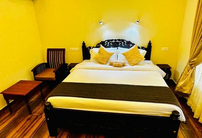 اتاق لوکس با چشم‌انداز دریا, Maadathil Cottages & Beach Resort
