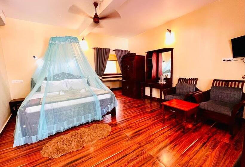 اتاق استاندارد با تخت بزرگ, Maadathil Cottages & Beach Resort