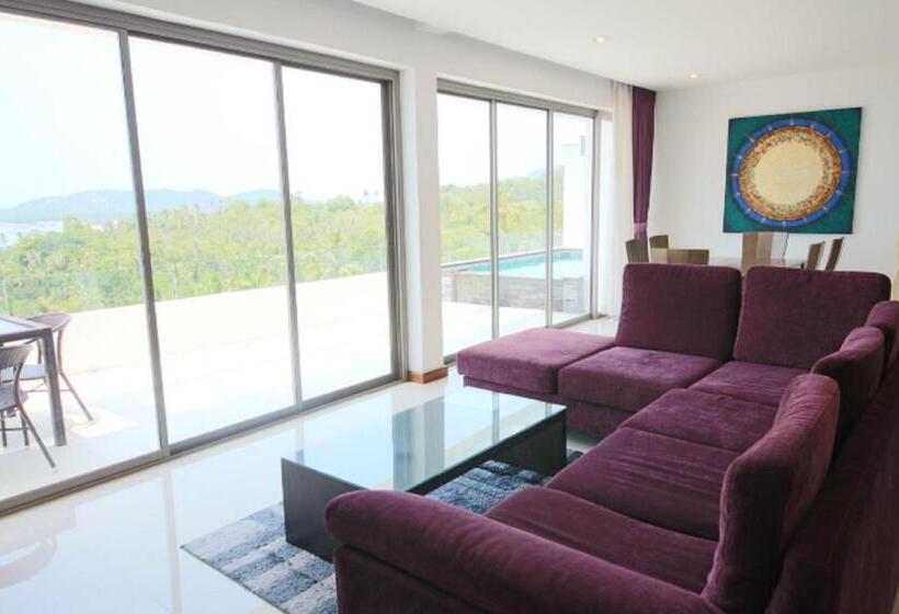 דירת פנטהאוז 1 חדרי שינה, Tropical Sea View Residence