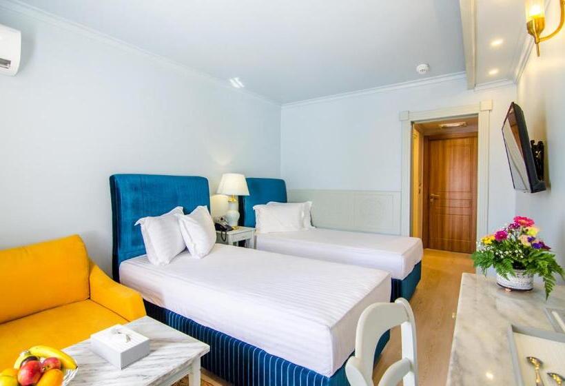 带海景的带双人床的标准间, Phoenicia Blue View