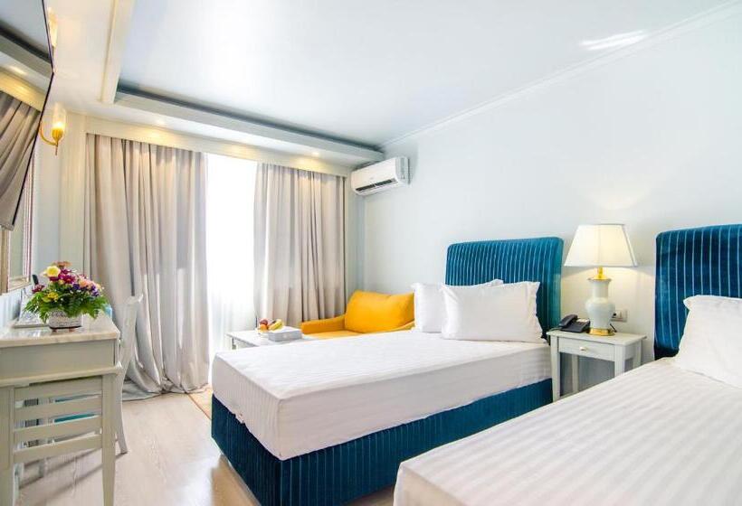 带海景的带双人床的标准间, Phoenicia Blue View