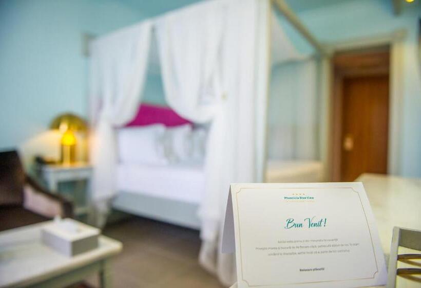 带海景的带双人床的标准间, Phoenicia Blue View