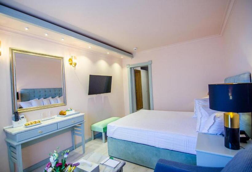 带海景的带双人床的标准间, Phoenicia Blue View