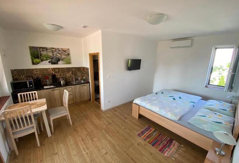 带1个卧室的带阳台的公寓, Apartmány Přítluky