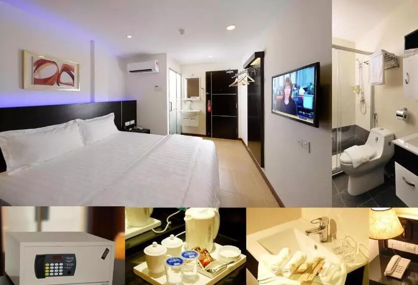 キングサイズベッドのデラックスルーム, Ernes Hotel Bayu Mutiara