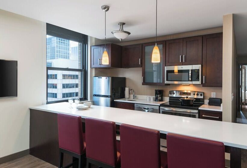 침실 2개 스위트, Residence Inn By Marriott Chicago Downtown/loop