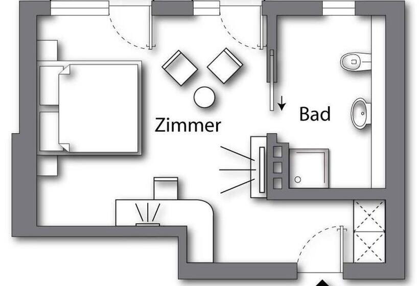 غرفة ديلوكس, Logierhaus Rheintoreins