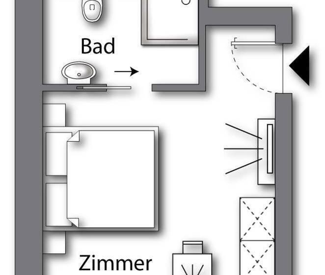 غرفة قياسية, Logierhaus Rheintoreins