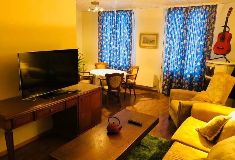 バルコニー付き1ベッドルームアパートメント, Parkhotel Bellevue Lenk