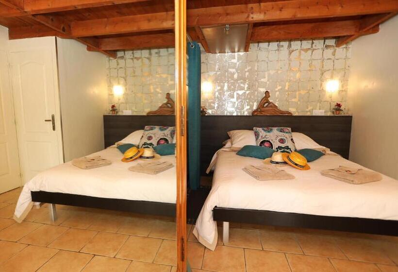 غرفة قياسية رباعية, Maison D Hôtes Et Roulotte Le 6 Bis