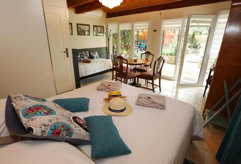 غرفة قياسية رباعية, Maison D Hôtes Et Roulotte Le 6 Bis