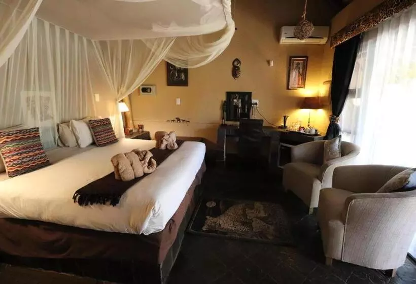 キングサイズベッドのデラックスルーム, African Rock Lodge