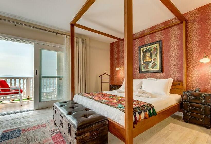 غرفة ديلوكس مطلّة علي البحر, Villa Kore Cesme