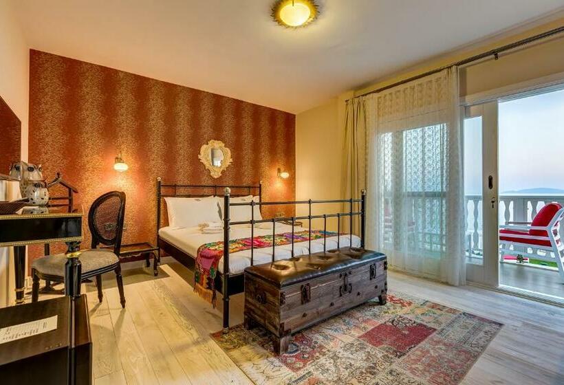 غرفة ديلوكس مطلّة علي البحر, Villa Kore Cesme