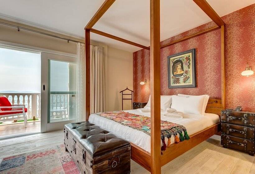 غرفة ديلوكس مطلّة علي البحر, Villa Kore Cesme