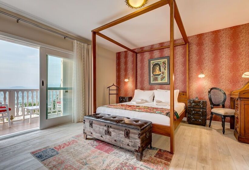 غرفة ديلوكس مطلّة علي البحر, Villa Kore Cesme