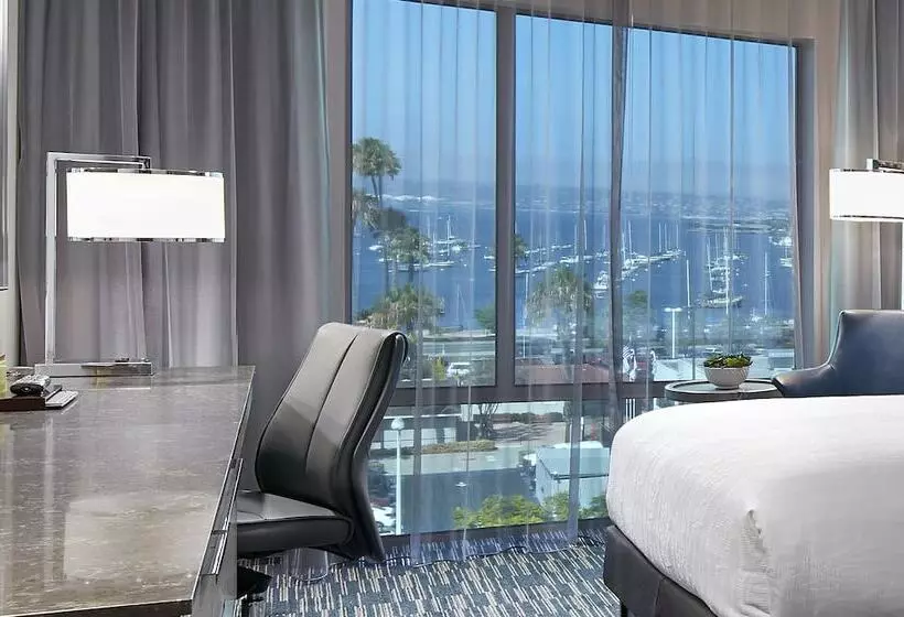 חדר סטנדרט שתי מיטות זוגיות, Hilton Garden Inn San Diego Downtown/bayside