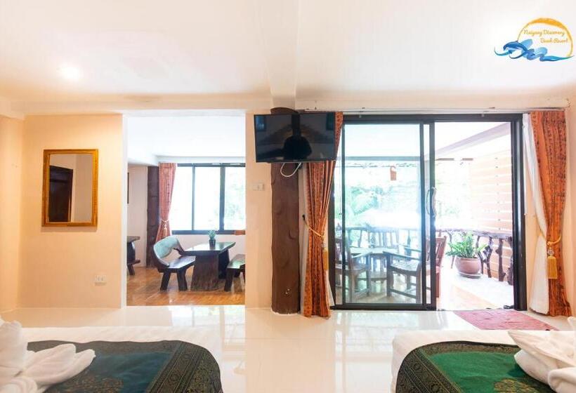 패밀리 룸 바다 전망, Naiyang Discovery Beach Resort Sha