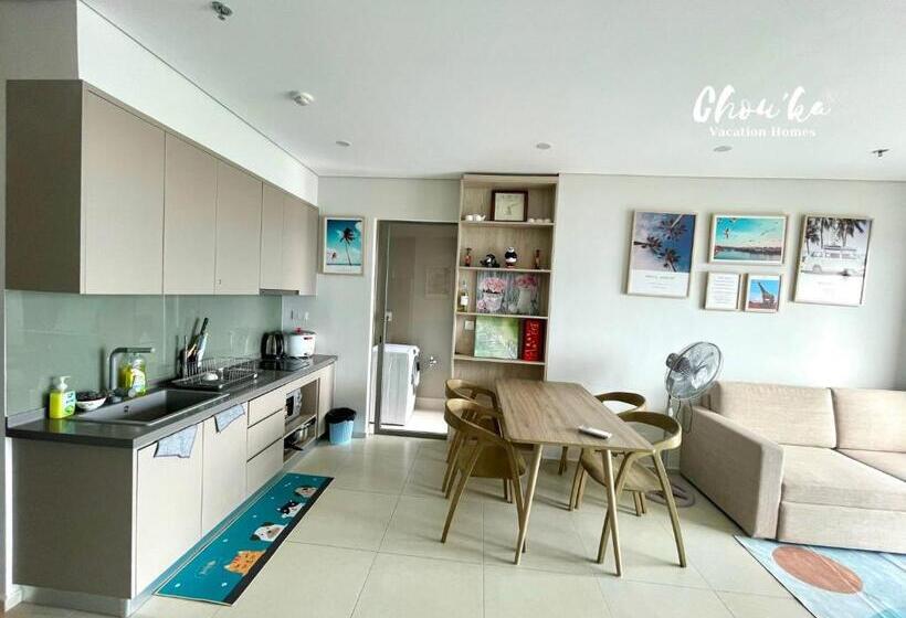 آپارتمان 1 خوابه با چشمانداز دریا, Hoàn Phố Land   The Sóng Apartment Vũng Tàu