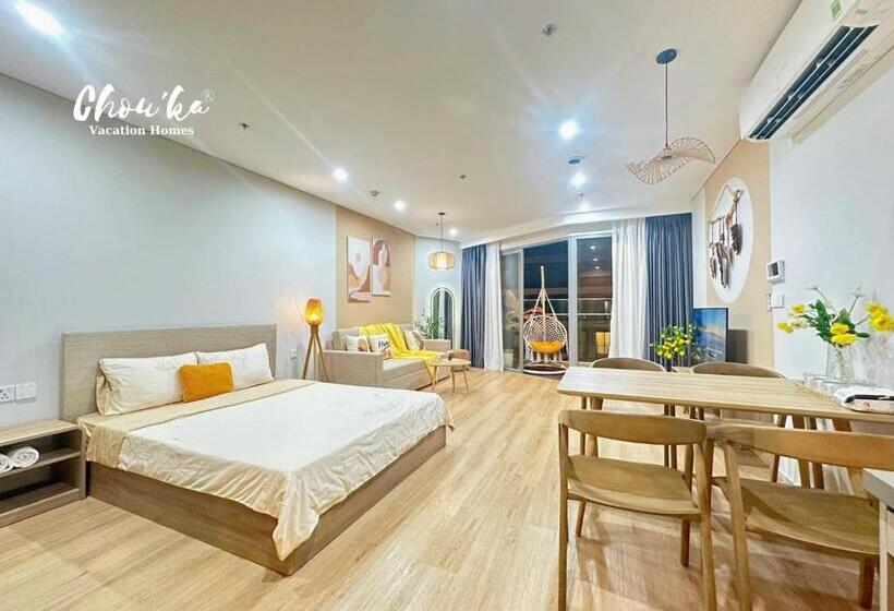 استودیو استاندارد با بالکن, Hoàn Phố Land   The Sóng Apartment Vũng Tàu