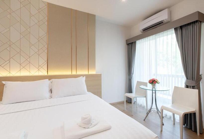 غرفة ديلوكس سرير كينج, Riski Residence Ngamwongwan