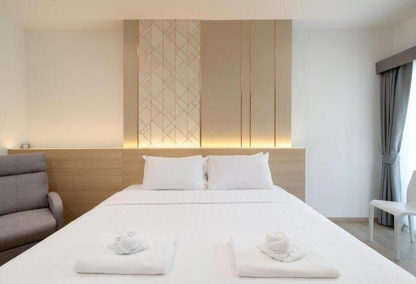 غرفة ديلوكس سرير كينج, Riski Residence Ngamwongwan