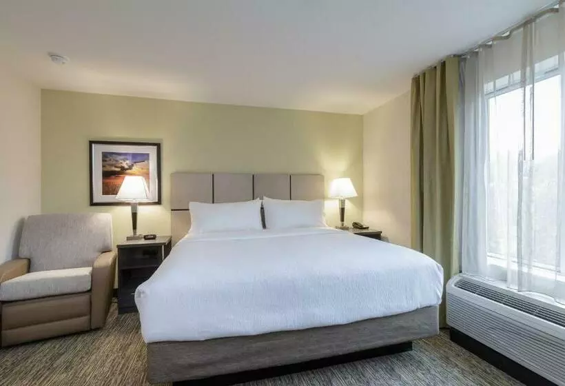キングサイドベッドのスタンダードワンルーム, Candlewood Suites Mishawaka, An Ihg