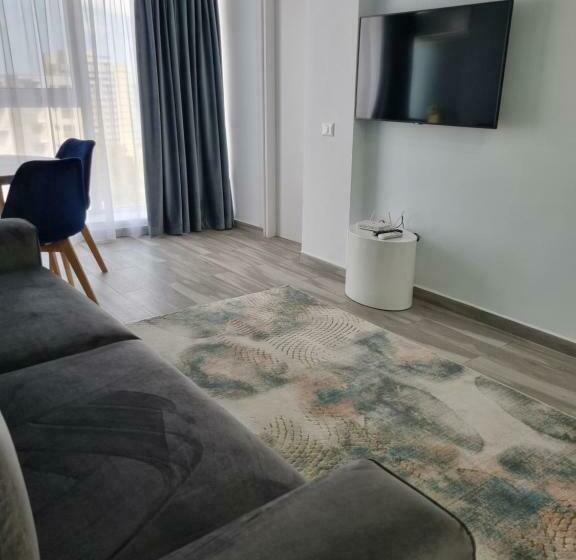 带1个卧室的带海景的公寓, Olimp Sea View Apartments Etajul 11