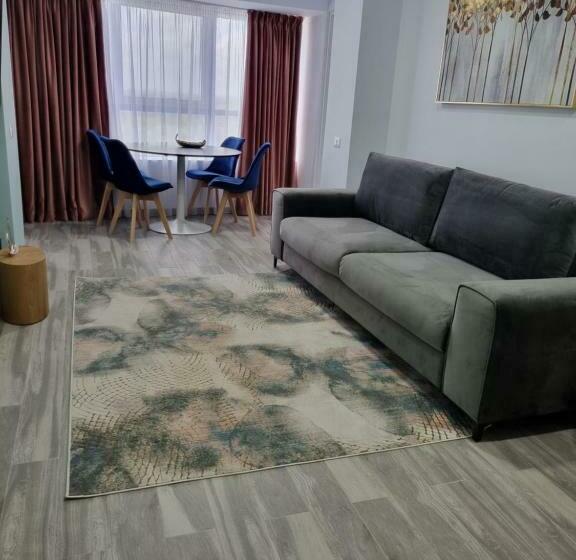 آپارتمان 1 خوابه با چشم‌انداز دریا, Olimp Sea View Apartments Etajul 11