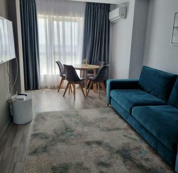 آپارتمان 1 خوابه با چشم‌انداز دریا, Olimp Sea View Apartments Etajul 11