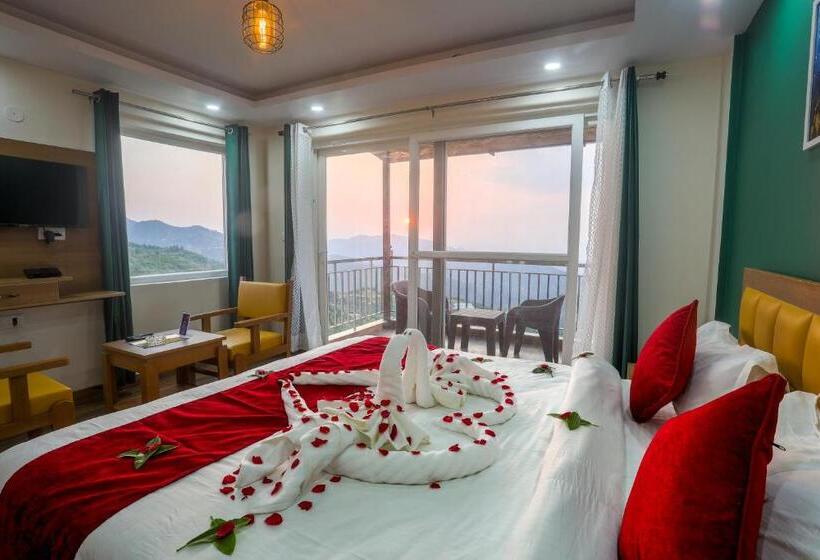 חדר דלוקס עם נוף להרים, Mukteshwar Treat Resort