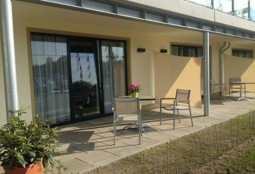 침실 1개 테라스 아파트, Aparthotel Am Heidensee