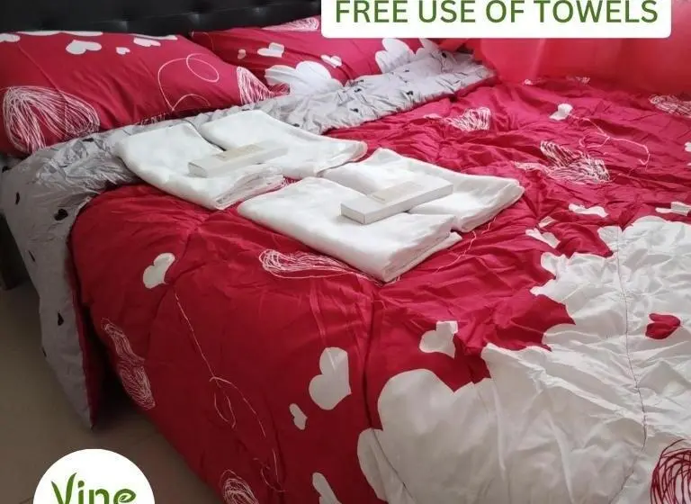 プールの見える1ベッドルームアパートメント, Vine Residences Staycation