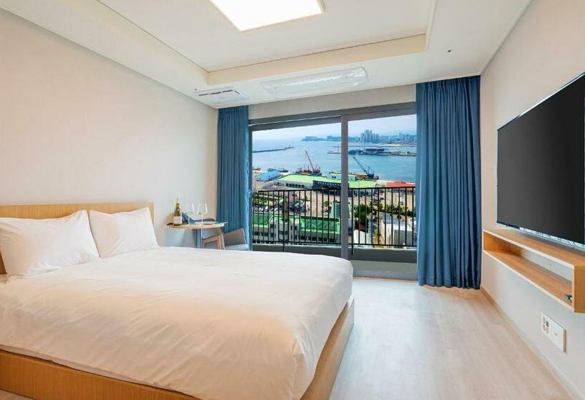 חדר דלוקס צדדי נוף לים, Sokcho I Park Suite Hotel & Residence