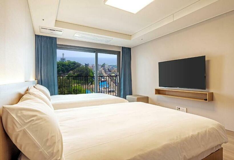 חדר דלוקס צדדי נוף לים, Sokcho I Park Suite Hotel & Residence
