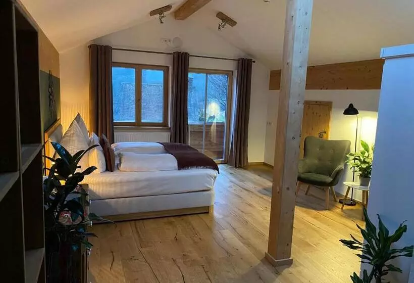 Deluxe-huone Parveke, Bergsteiger Hotel Grüner Hut
