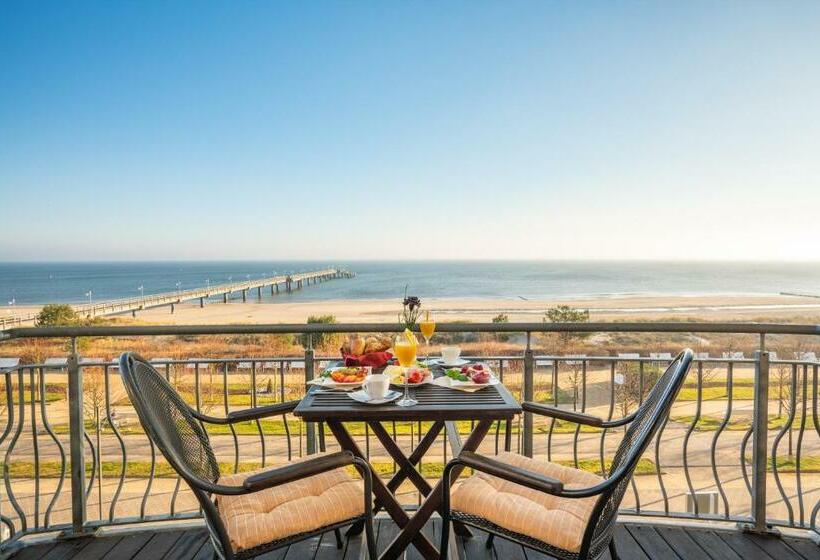 可观海景的舒适型房间, Strandhotel Möwe