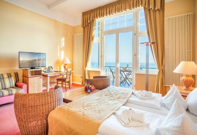 可观海景的舒适型房间, Strandhotel Möwe