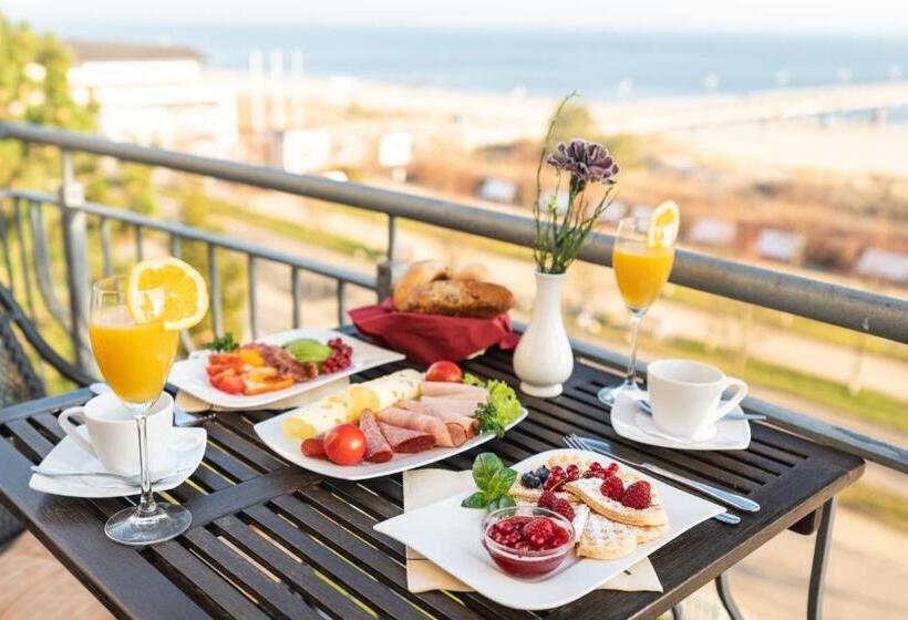 可观海景的舒适型房间, Strandhotel Möwe