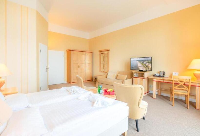 可观海景的舒适型房间, Strandhotel Möwe